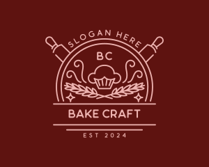 Wheat Muffin Baking logo design