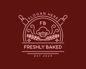 Wheat Muffin Baking logo design