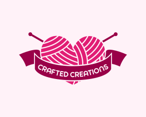 Heart Handmade Crochet logo design