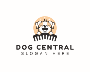 Comb Veterinary Grooming logo design