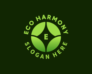 Eco Wellness Leaf logo design