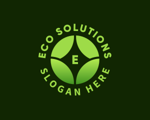 Eco Wellness Leaf logo design