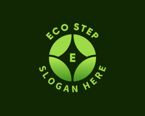 Eco Wellness Leaf logo design