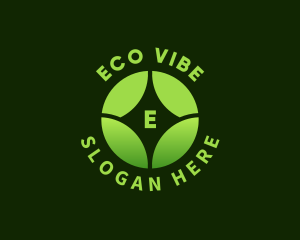 Eco Wellness Leaf logo design