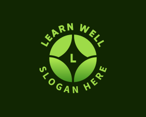 Eco Wellness Leaf logo design