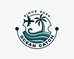 Ocean Travel Vacation logo design