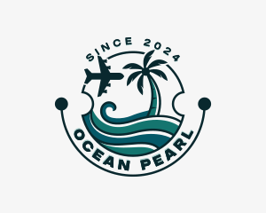 Ocean Travel Vacation logo design