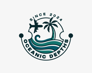 Ocean Travel Vacation logo design