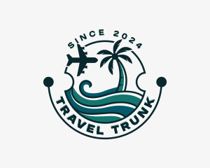 Ocean Travel Vacation logo design