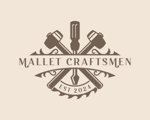 Mallet Screwdriver Handyman logo