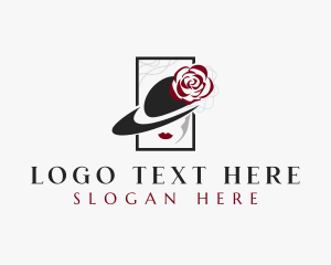 Elegant Floral Hat logo