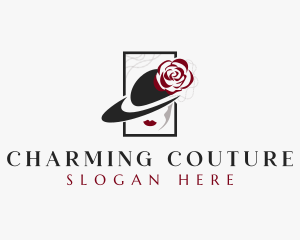 Elegant Floral Hat logo