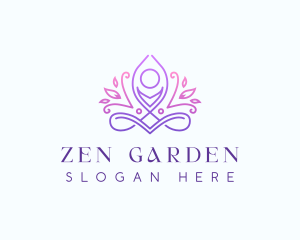 Holistic Yoga Zen logo design