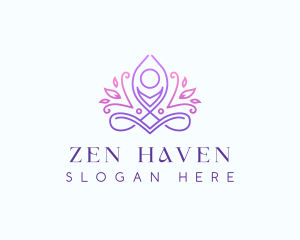 Holistic Yoga Zen logo design