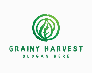 Grainy Natural Leaf logo