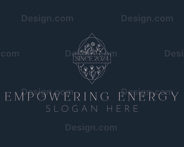 Stylish Floral Boutique Logo