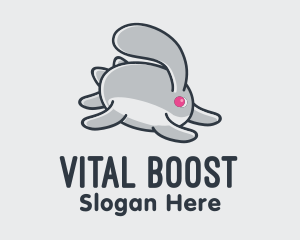 Running Bunny Rabbit  Logo