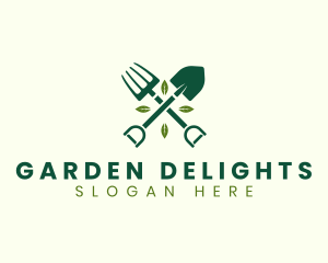 Nature Gardening Tools logo design