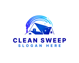 Housekeeping Mop Clean logo design