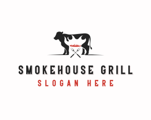 Beef BBQ Grill logo design