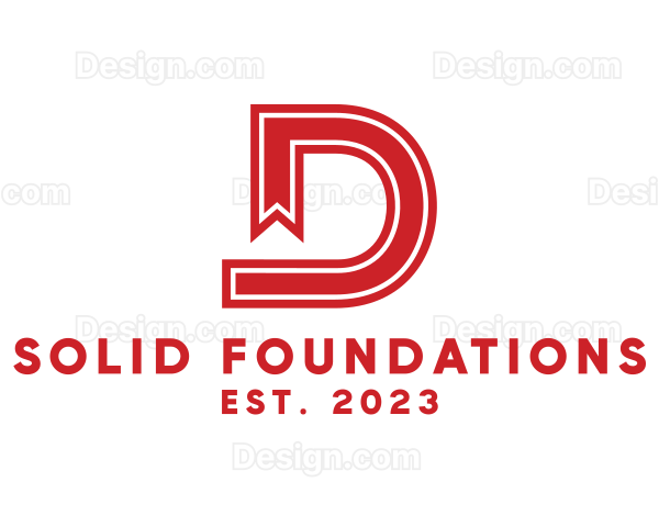 Red Ribbon D Logo