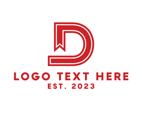 Bookmark logo example 2