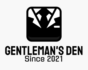 Men Suit Application Icon  logo design