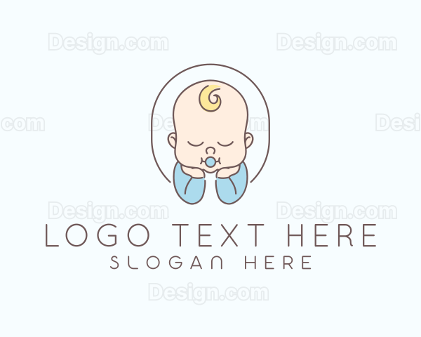 Cute Infant Baby Logo