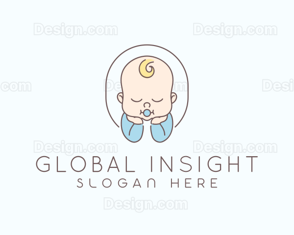 Cute Infant Baby Logo