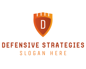 Castle Shield Defense logo design