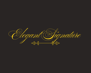 Royal Elegant Script logo design