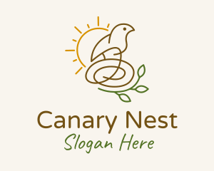 Sun Bird Nest  logo design