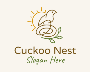 Sun Bird Nest  logo design