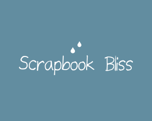 Raindrops Doodle Handwriting logo