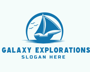 Ocean Boat Sailing logo design