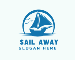 Ocean Boat Sailing logo design