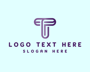 Modern Tech Firm Letter T logo