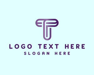 Modern Tech Firm Letter T Logo