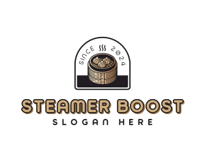 Chinese Dumplings Steamer logo design