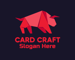 Red Bull Origami logo design