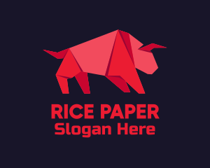 Red Bull Origami logo design