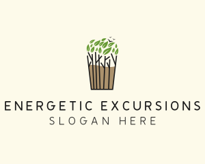 Tree Plant Tea logo design