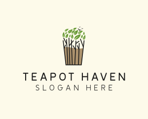 Tree Plant Tea logo design