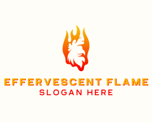 Flame Chicken Grill logo design