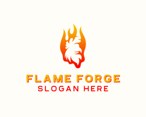 Flame Chicken Grill logo design