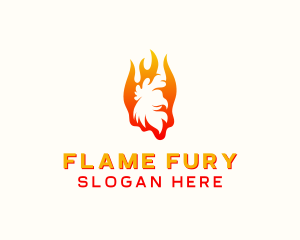 Flame Chicken Grill logo design