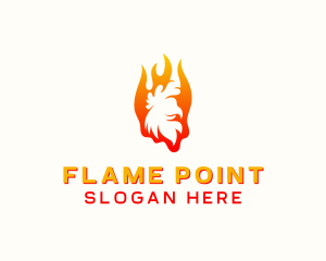 Flame Chicken Grill logo design