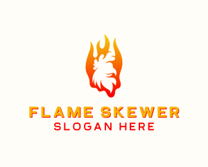 Flame Chicken Grill logo design