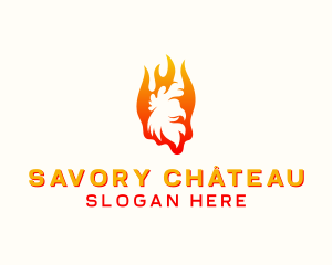 Flame Chicken Grill logo design