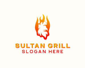 Flame Chicken Grill logo design